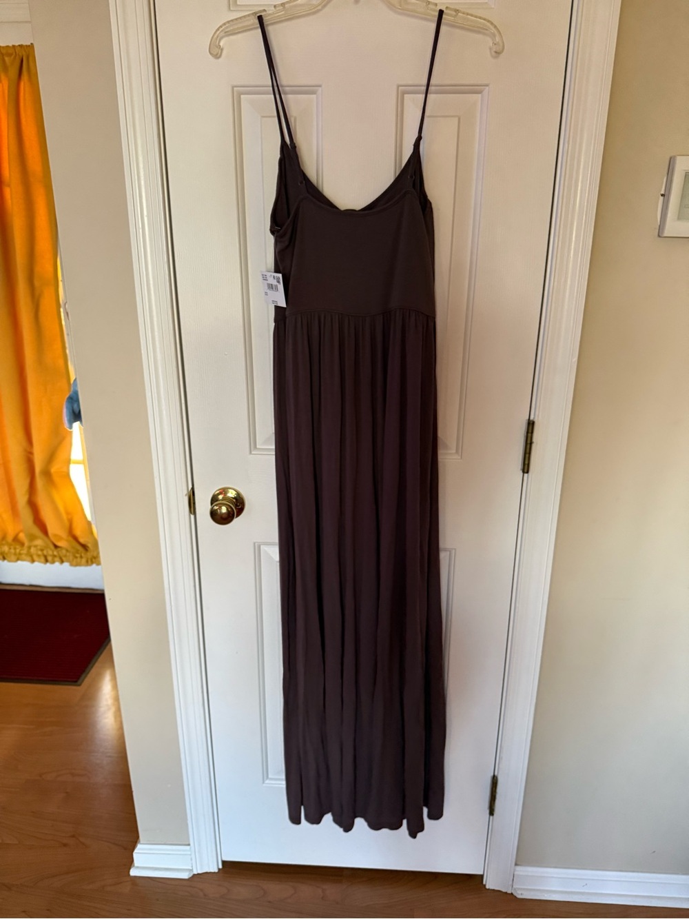 Brown Maxi Slip pants with Spaghetti Straps